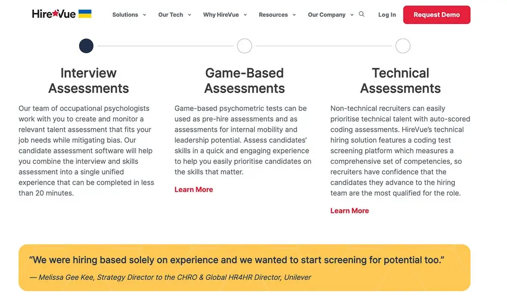 Hirevue assessment