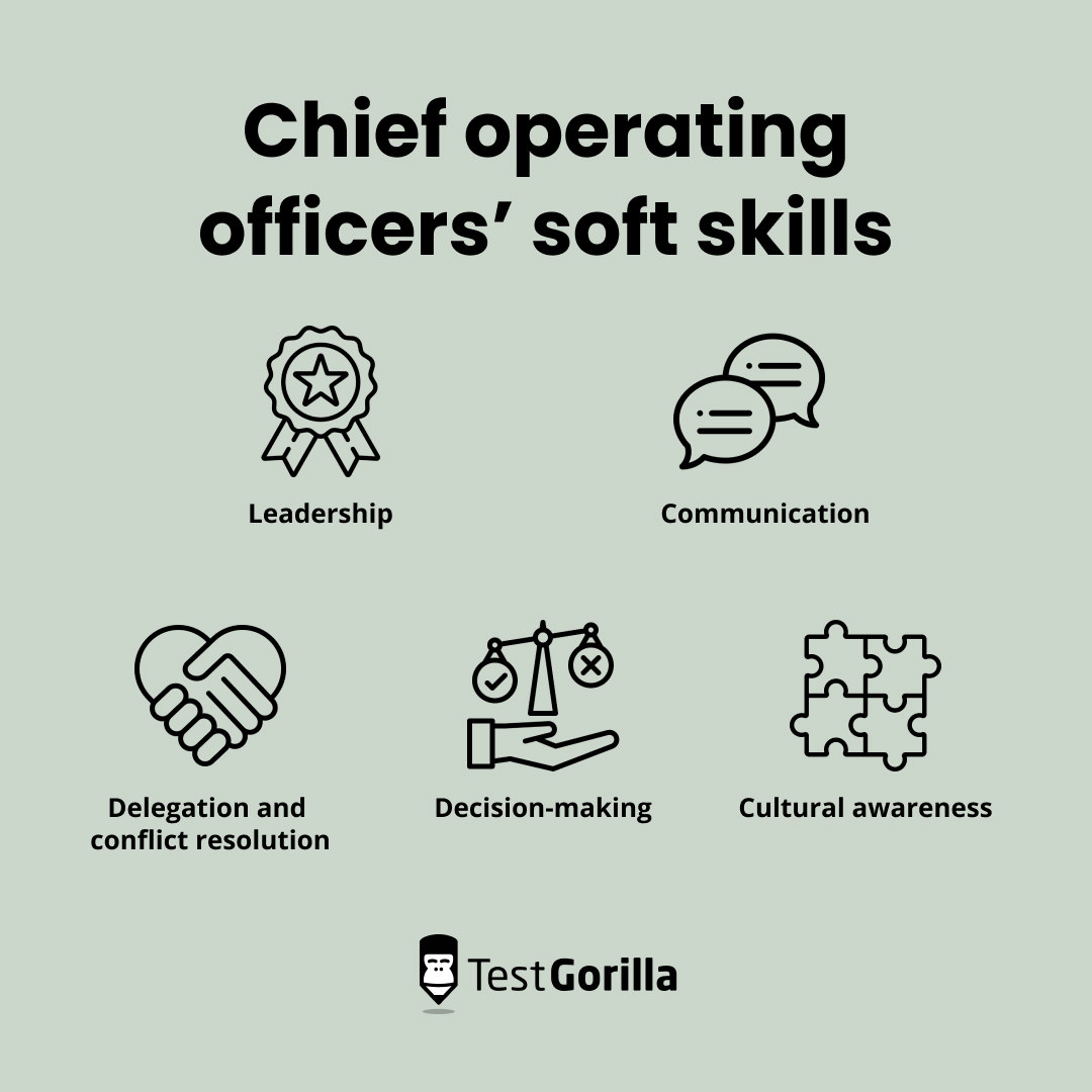 chief operating officers soft skills graphic