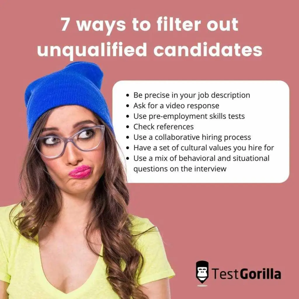7 ways to filter out unqualified candidates