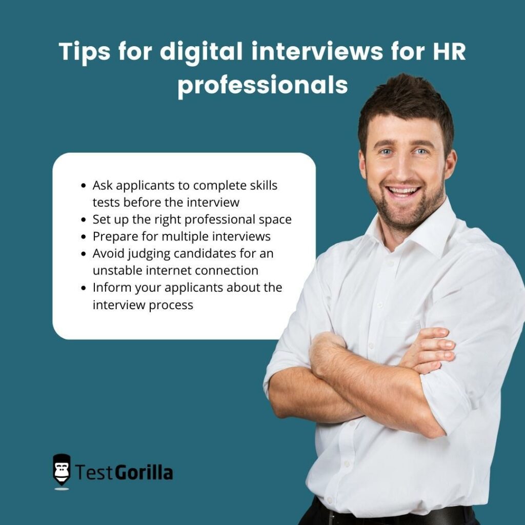 Tips digital interviews HR professionals
