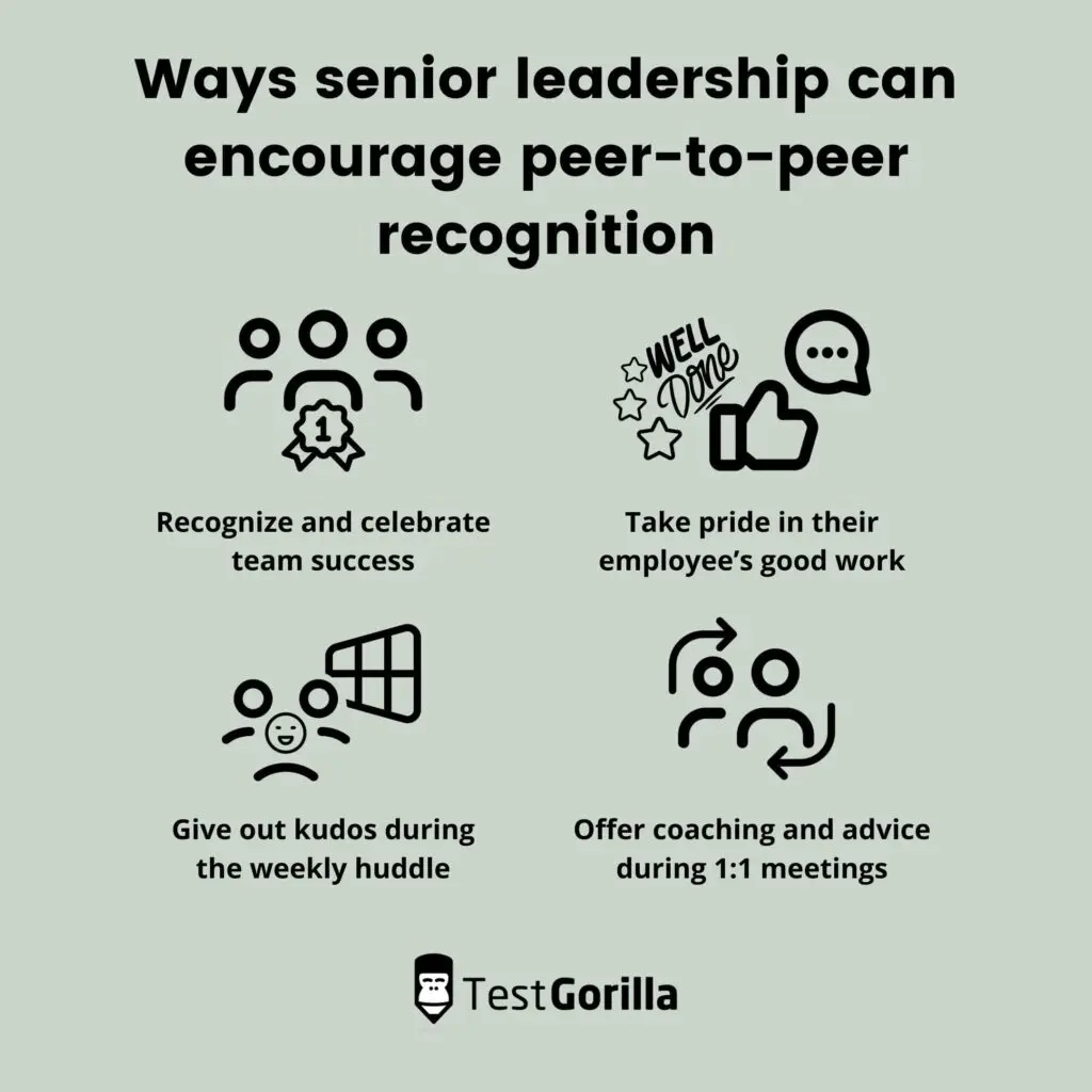 ways leadership can encourage recognition