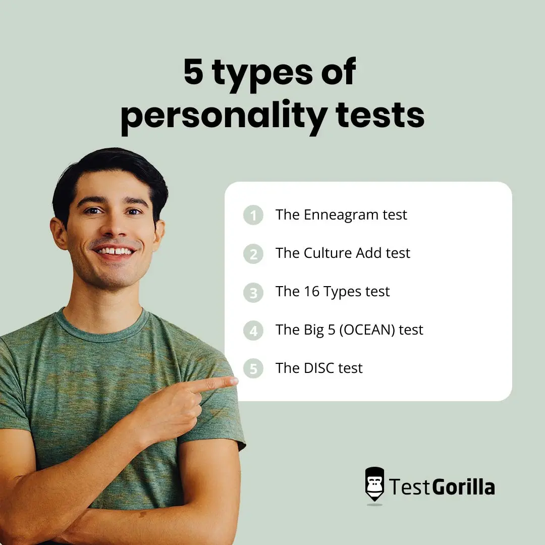 types of personality tests graphic