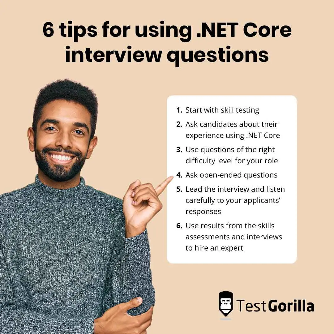 6 tips for using Net Core interview questions