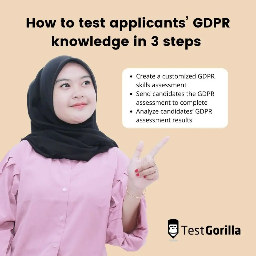 3 steps to test applicants GDPR knowledge