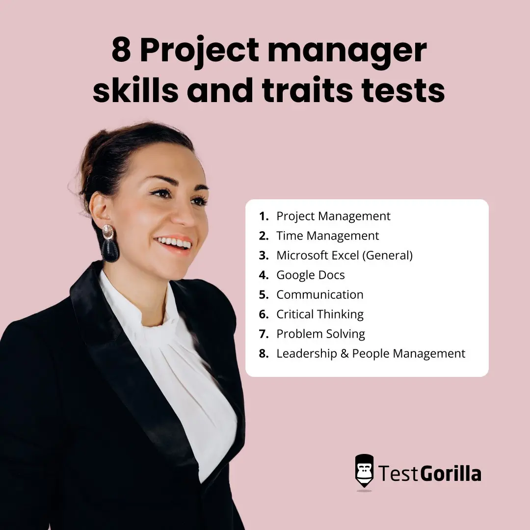 8 project manager skills and traits tests explanation 