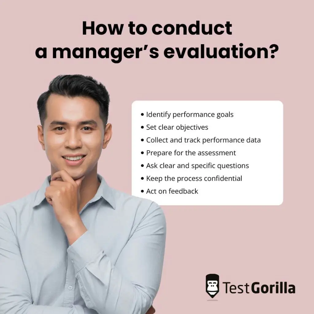 how to conduct a manager's evaluation