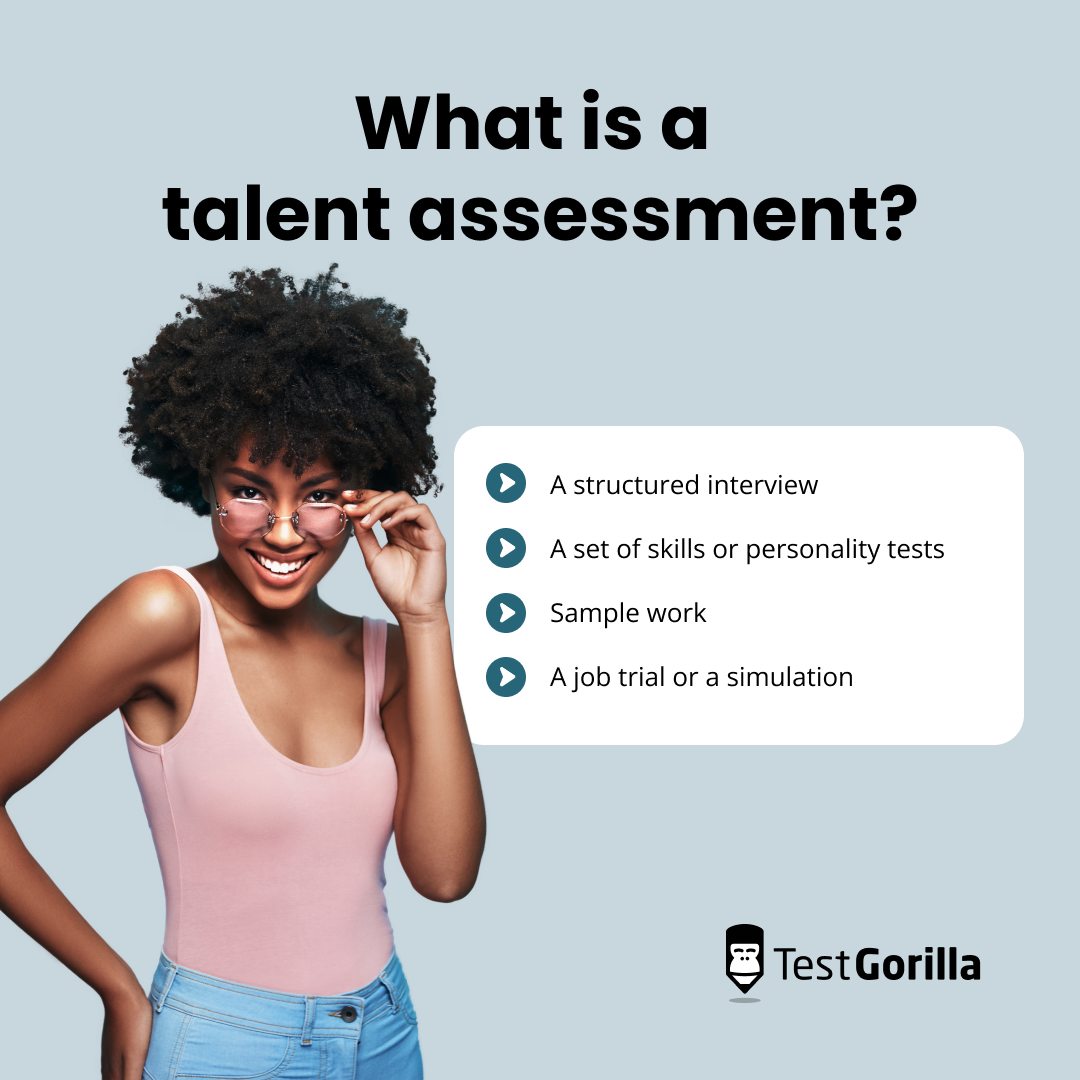 What is a talent assessment graphic