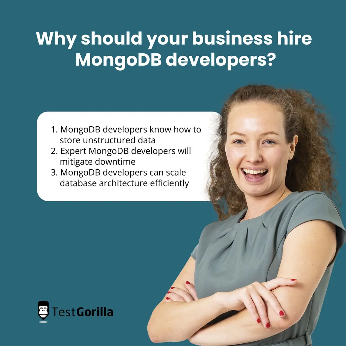 image showing why your business should hire MongoDB developers