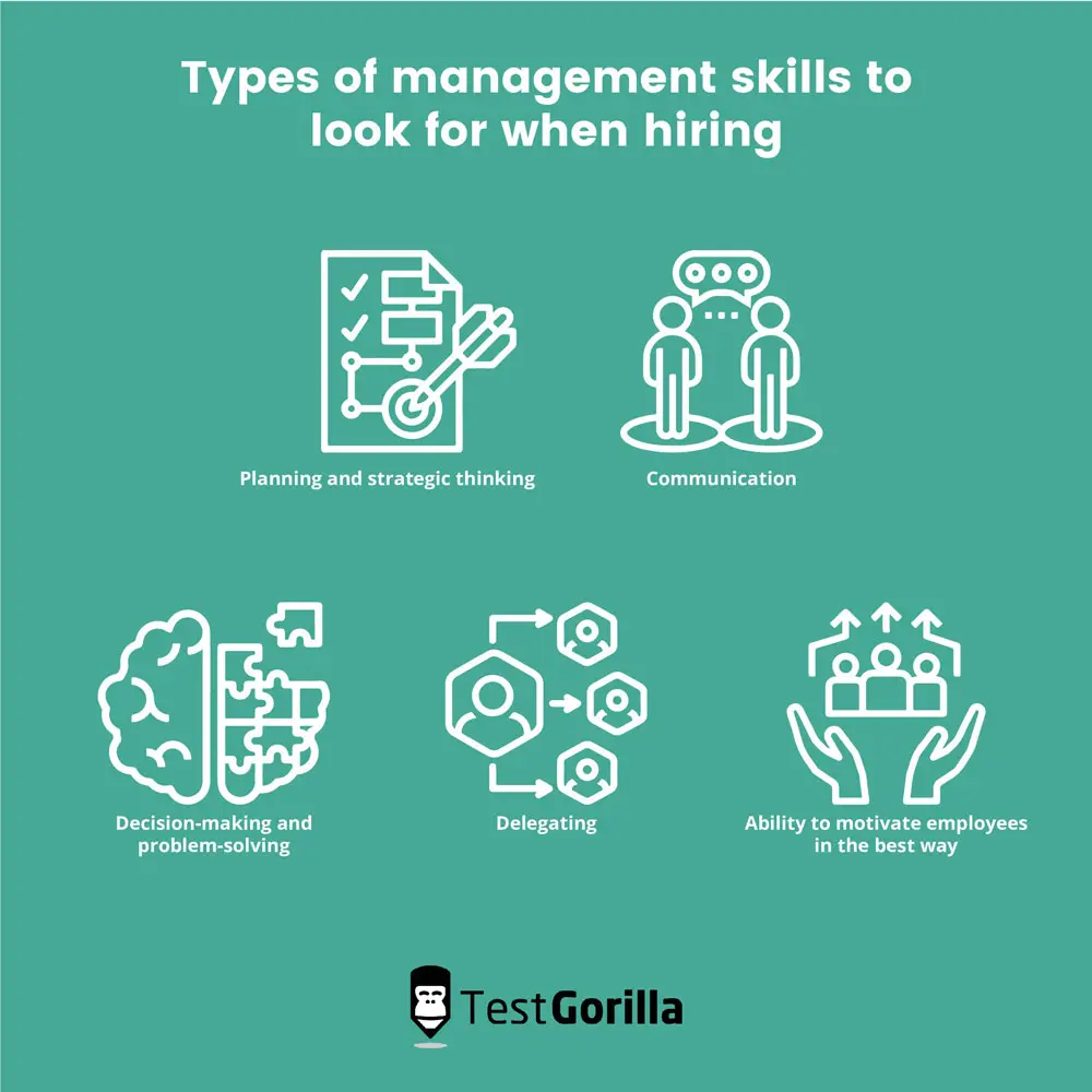 Types of management skills to look for when hiring