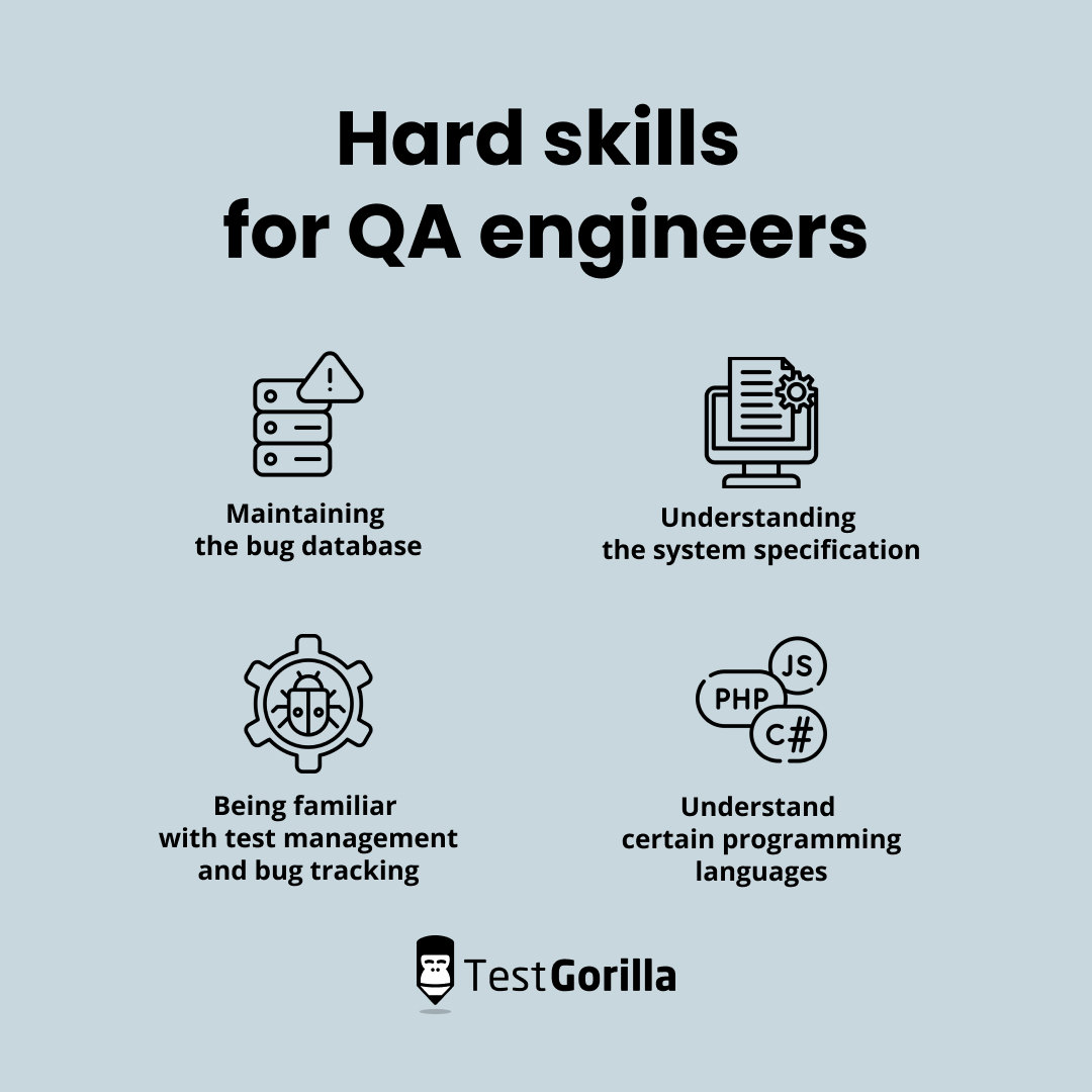 hard skills for QA engineers