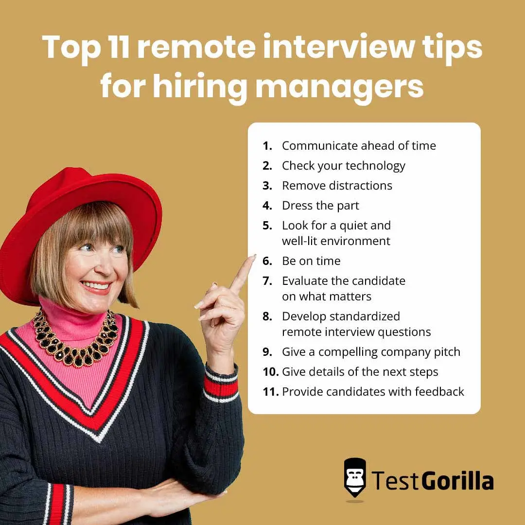 Top 11 remote interview tips for hiring managers
