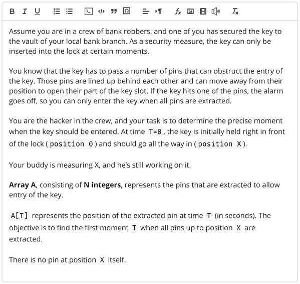 A sample TestGorilla coding simulation graphic