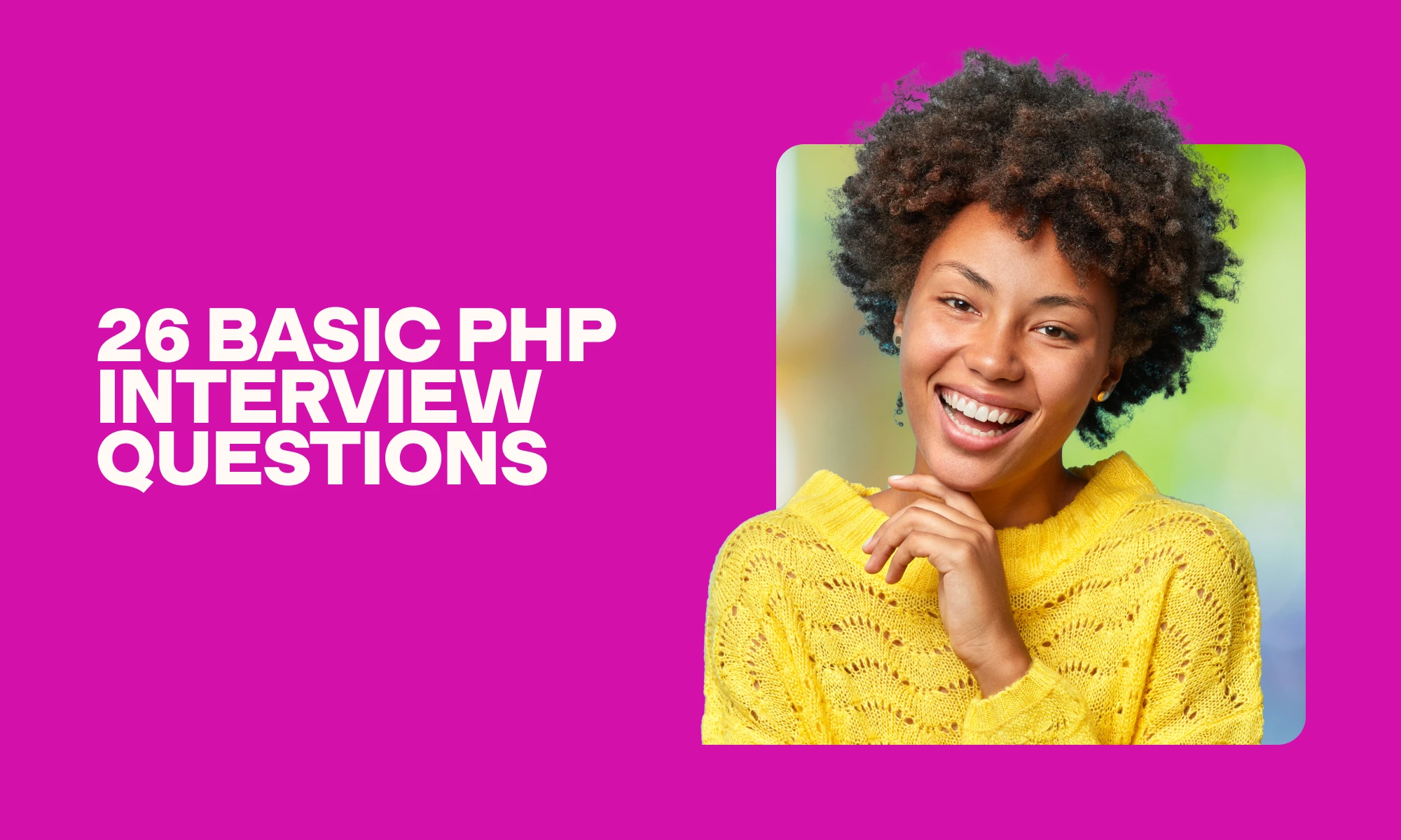 image of basic PHP interview questions