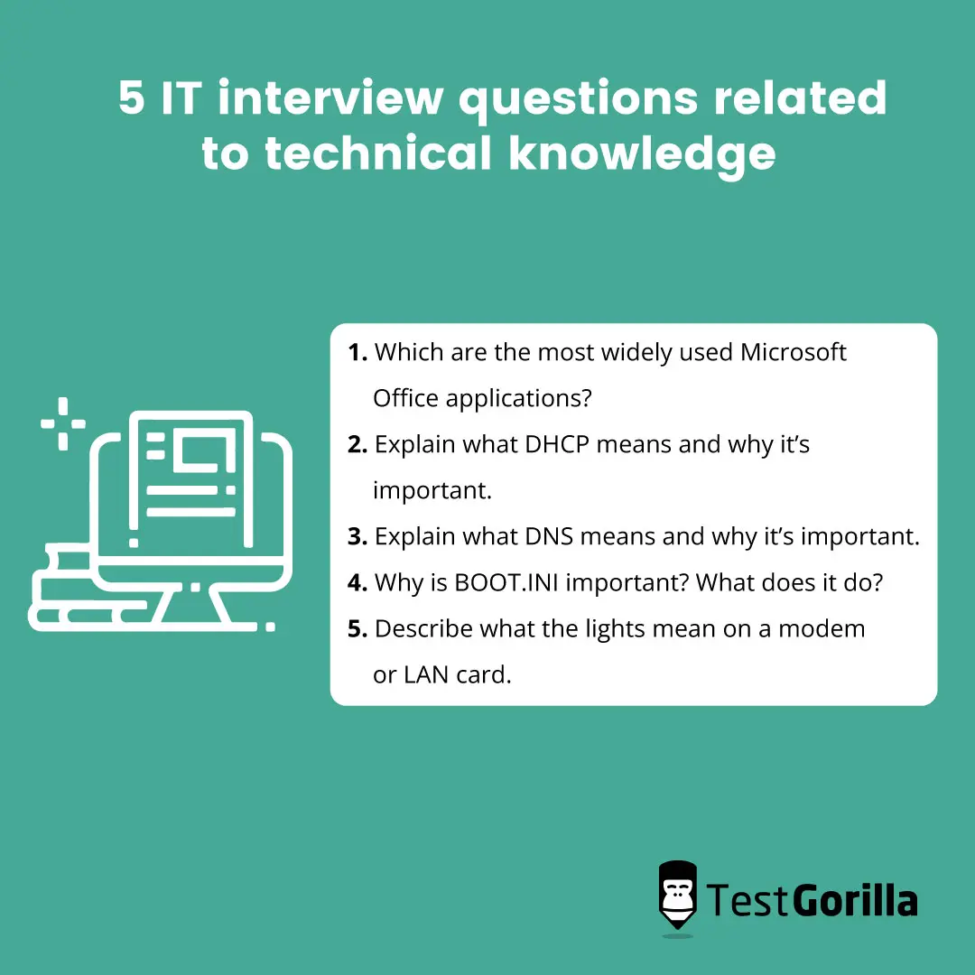 5 IT interview questions related to technical knowledge