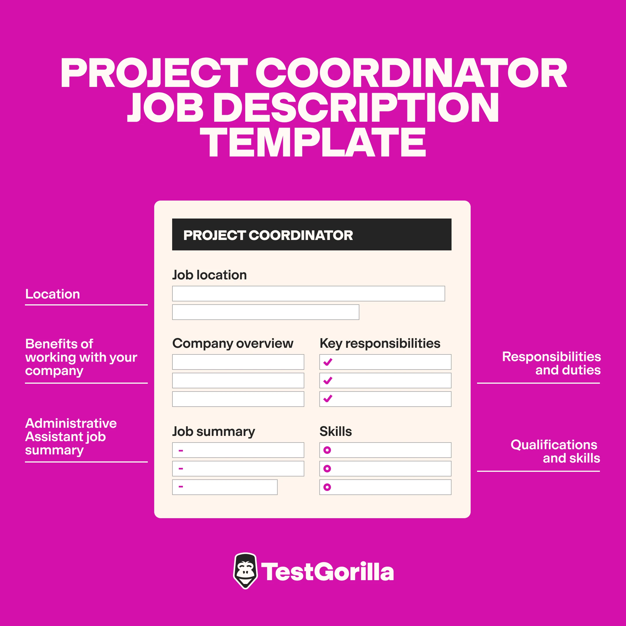 Project coordinator template graphic