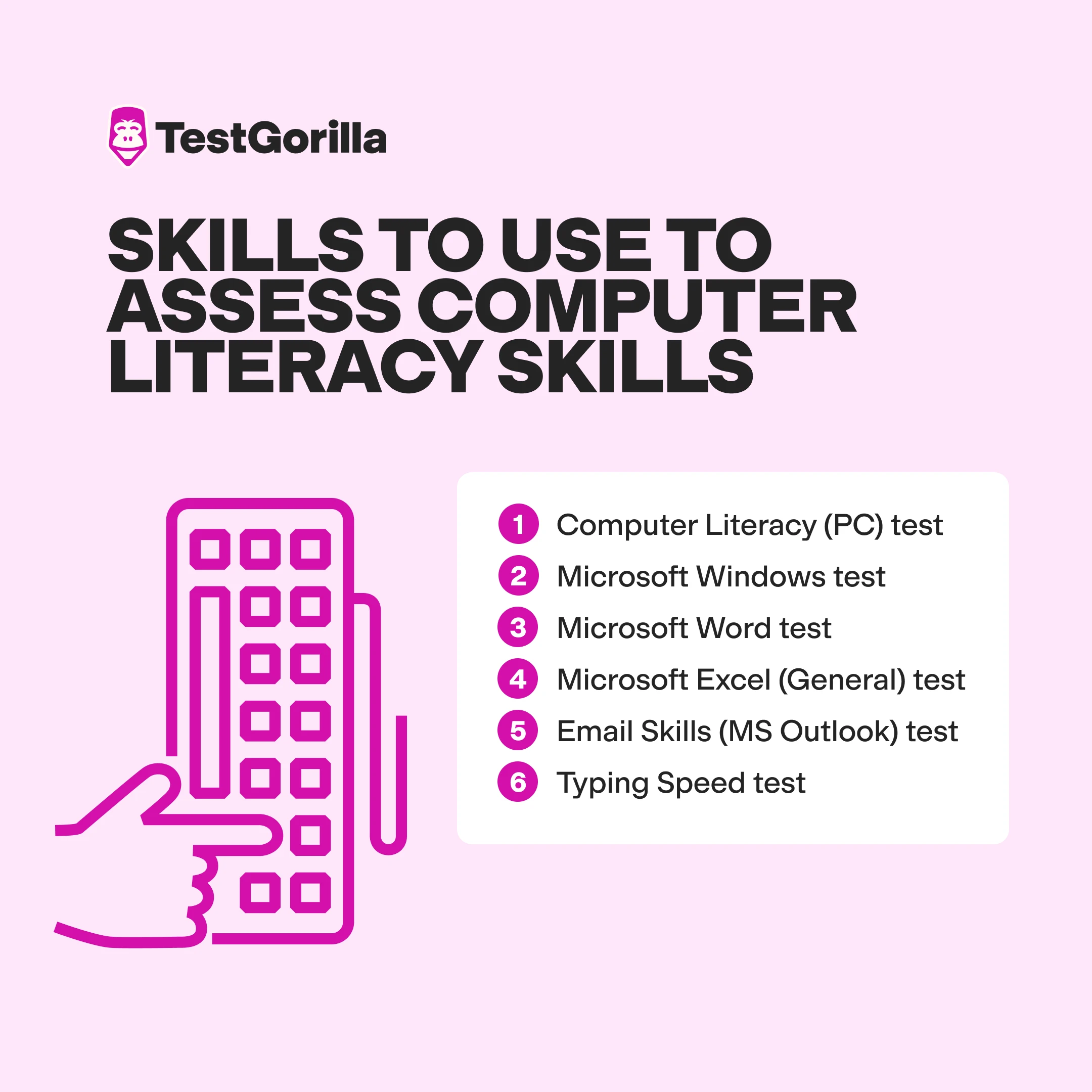 skills tests to use computer literacy skills graphic