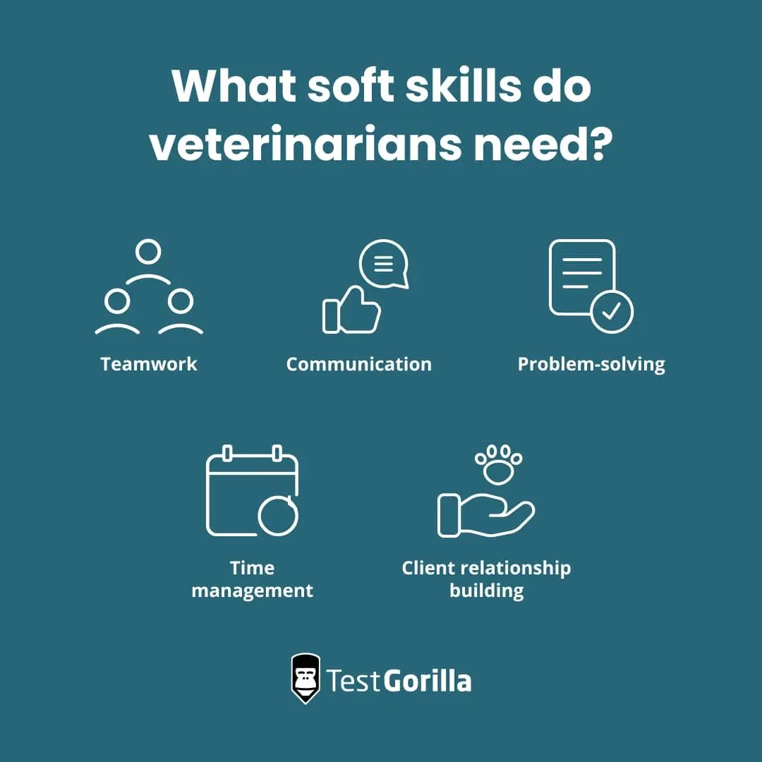 What soft skills do veterinarians need graphic