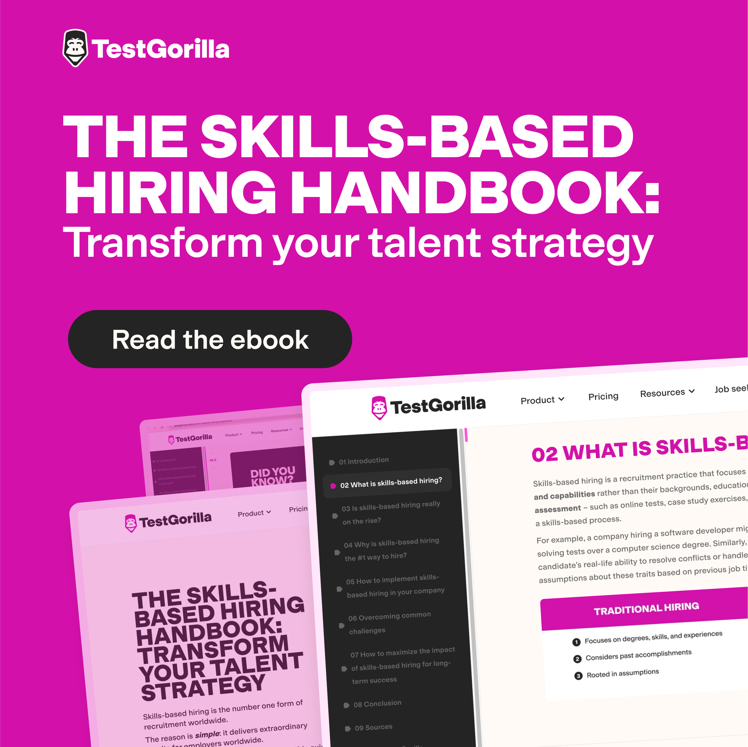 Skills-based hiring handbook cover image