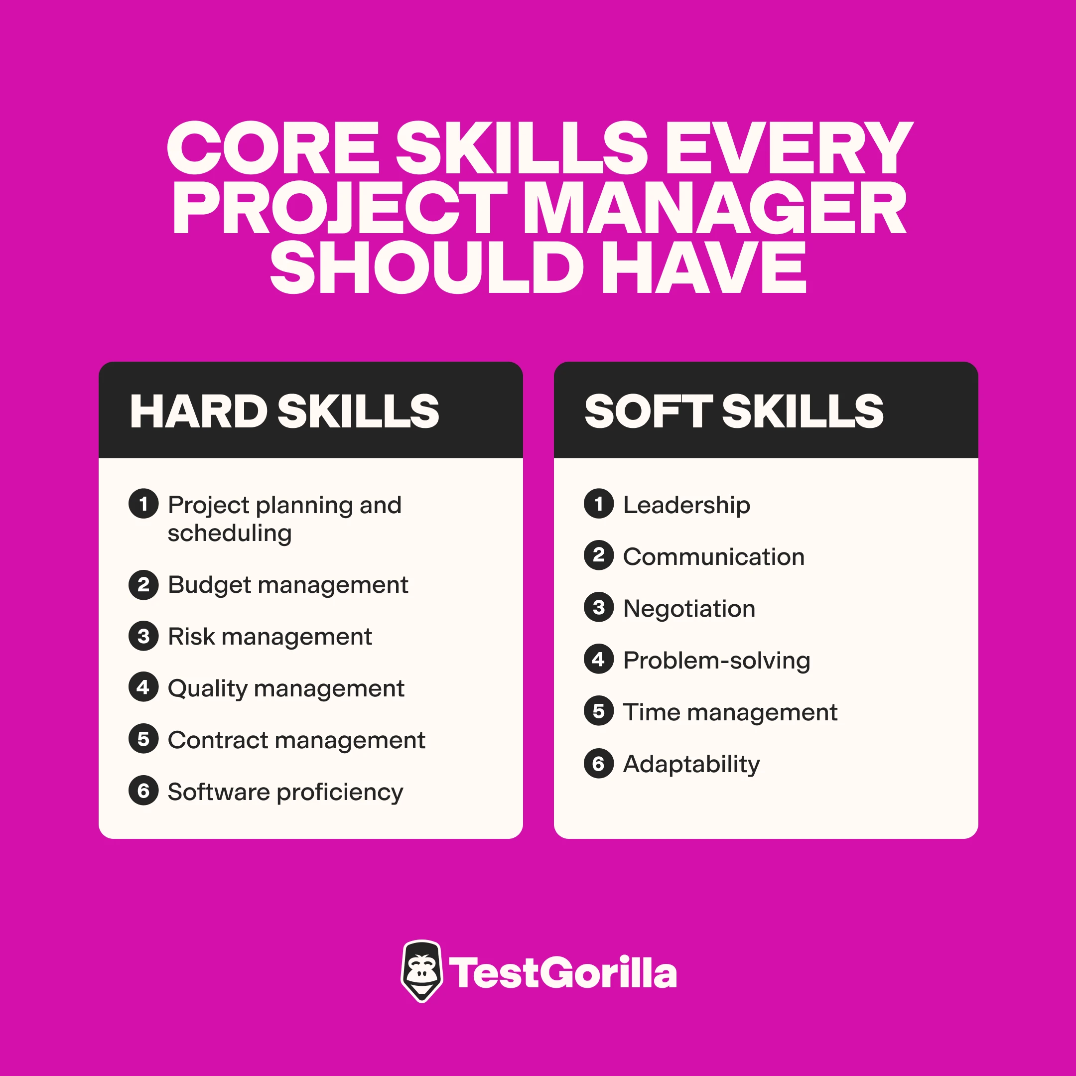 Core skills every project manager should have graphic