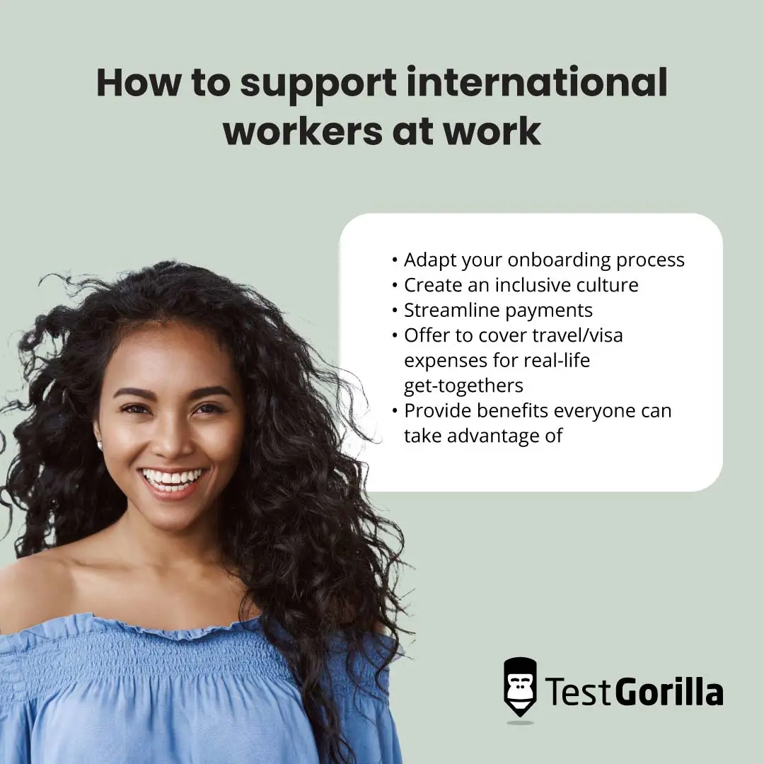 How to support international worker at work