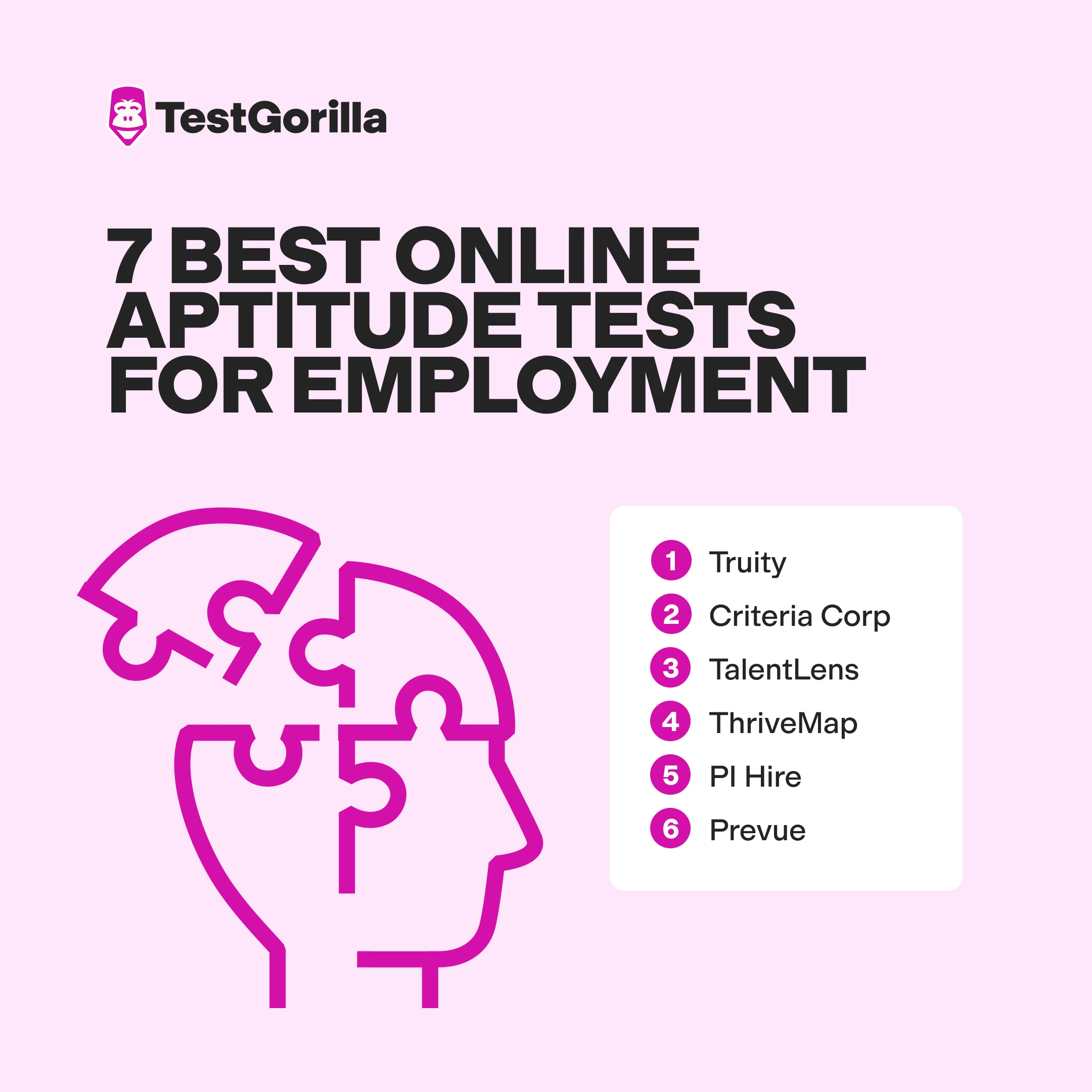 7 best online aptitude tests for employment graphic