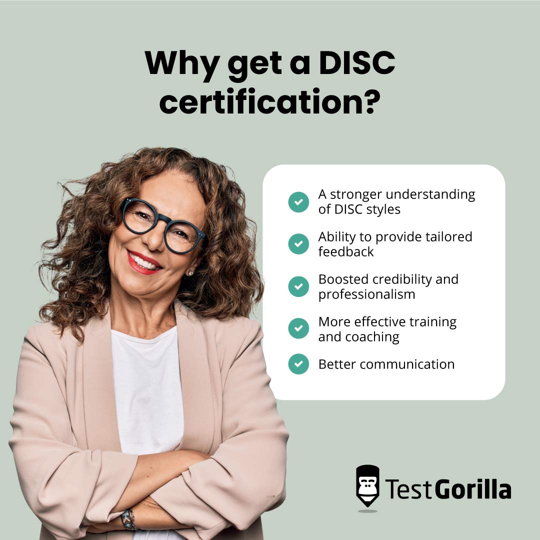 Why get a DISC certification explanation graphic