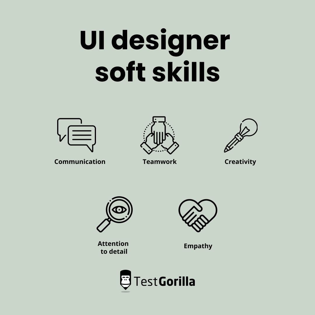 ui designer soft skills Graphic