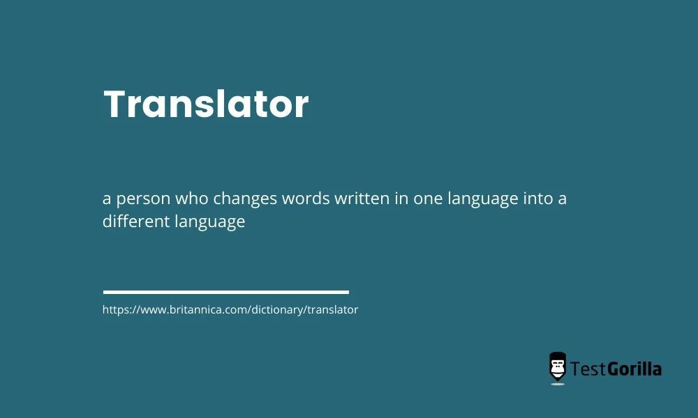 translator dictionary definition
