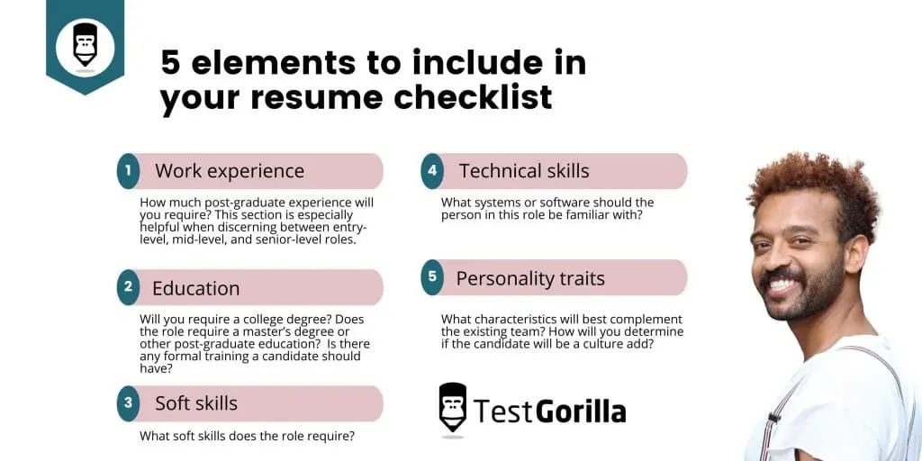 Resume screening checklist