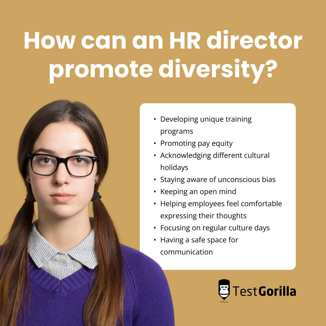 HR director ways to promote diversity explanation