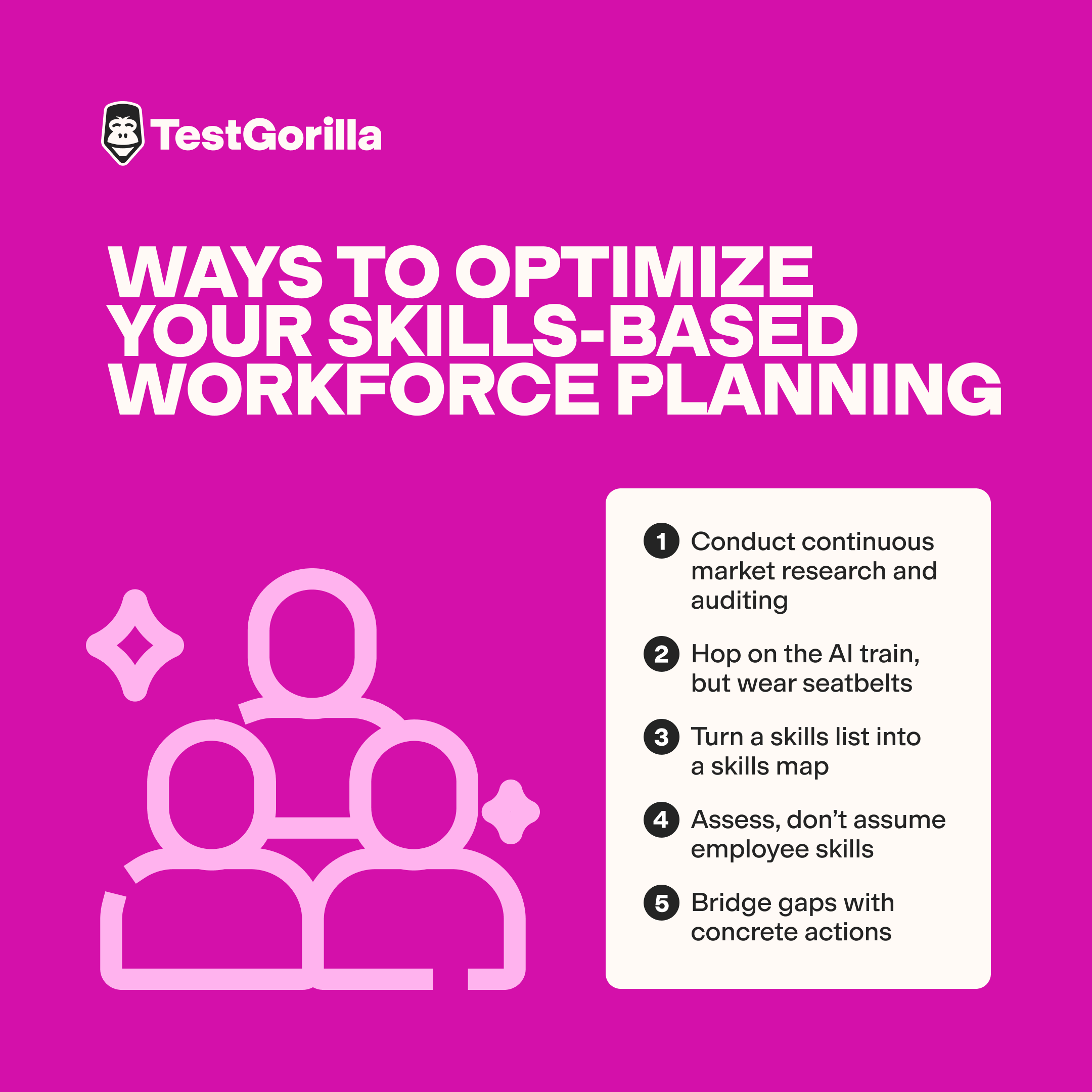 Ways to optimize your skills-based workforce planning graphic