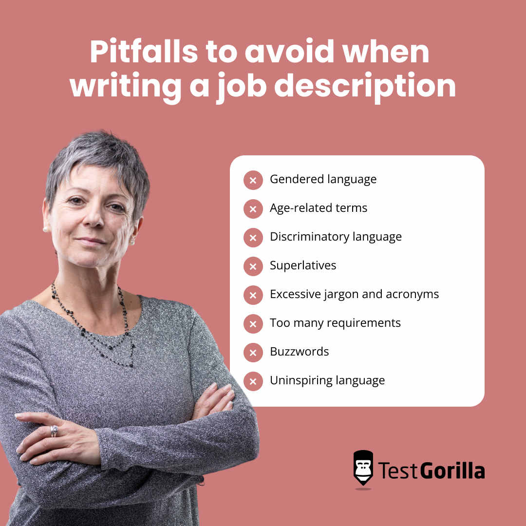 Pitfalls to avoid when writing a job description graphic