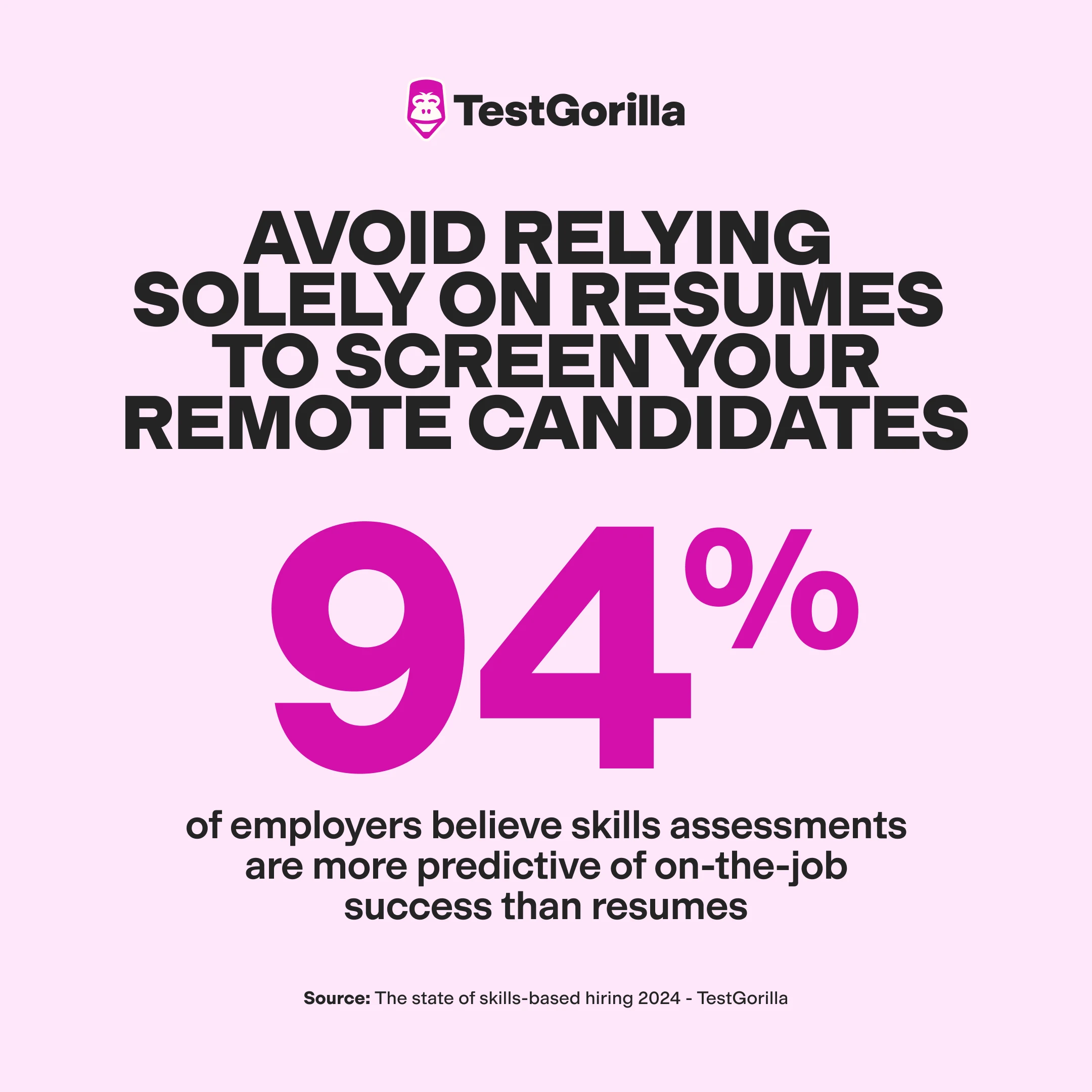 Avoid relying solely on resumes to screen your remote candidates graphic