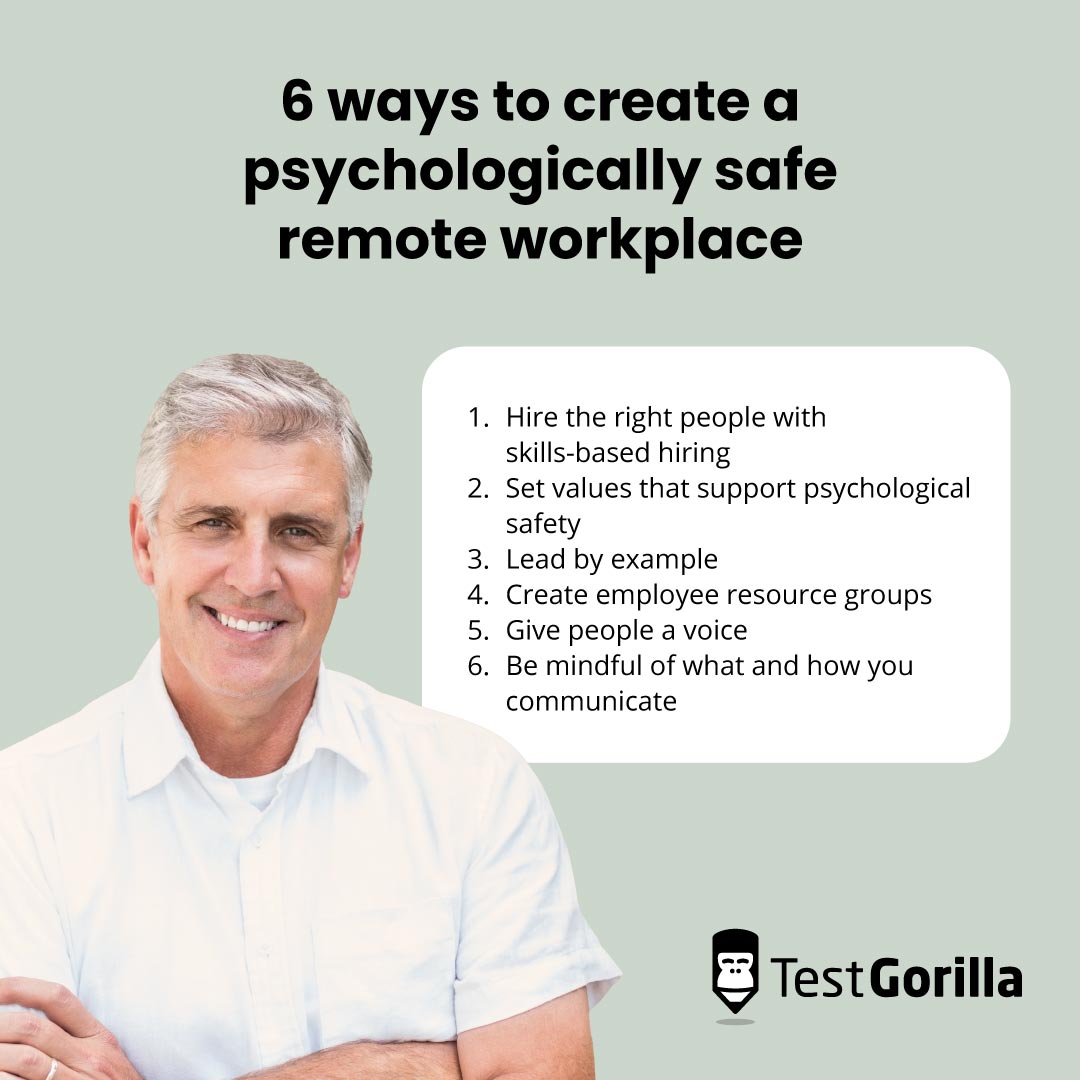 6 ways to create a psychologically safe workplace