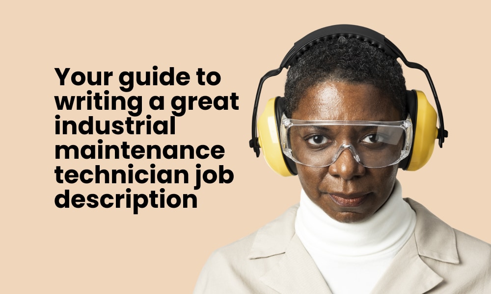 Industrial Maintenance Technician Job Description TG   Your Guide To Writing A Great Industrial Maintenance Technician Job Description 