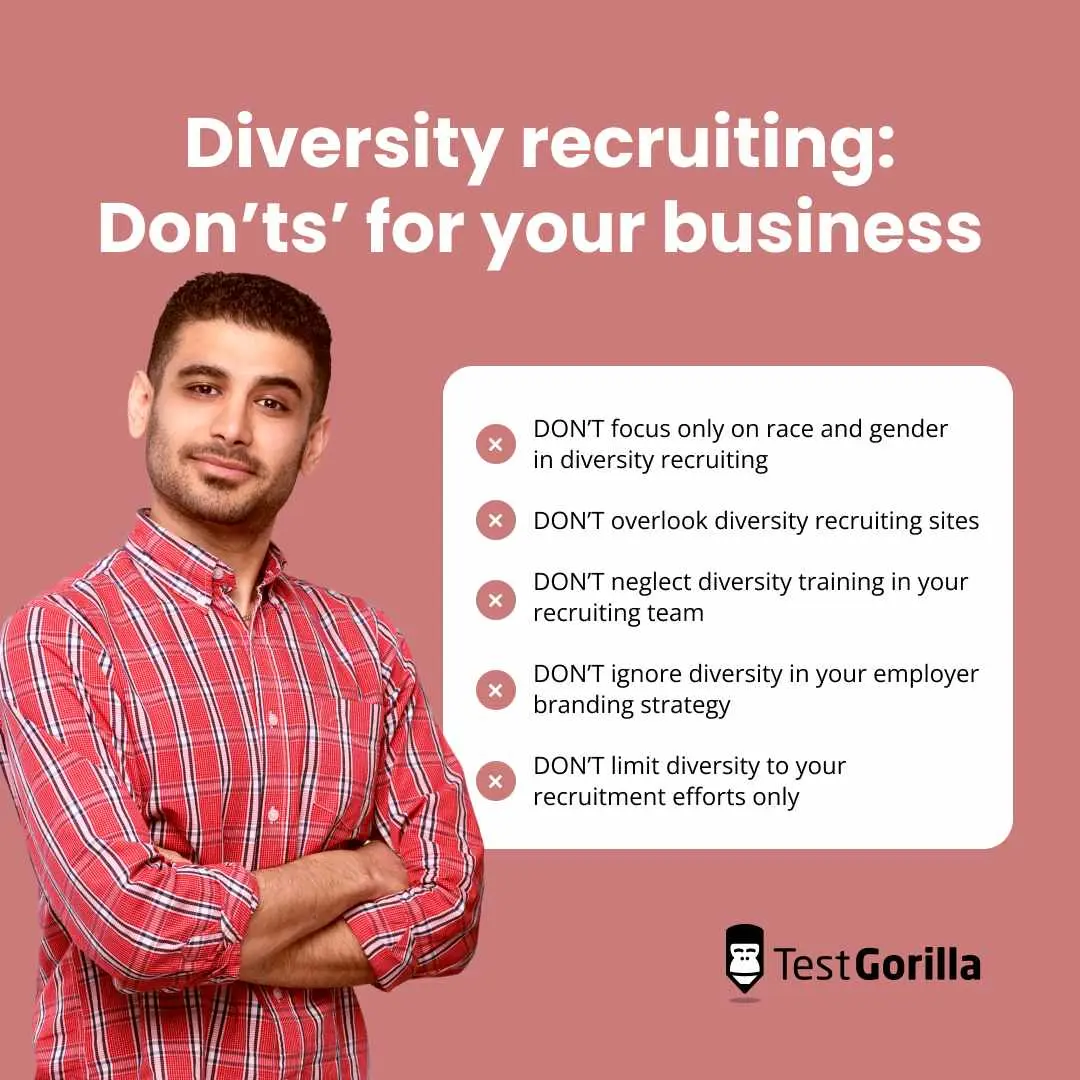 Diversity recruiting: don'ts for your business