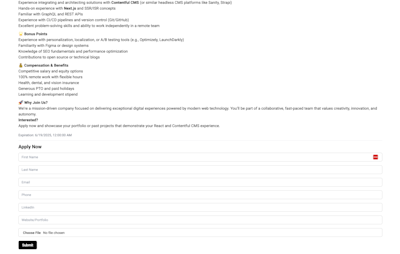 Job Submission Portal
