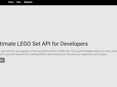 Lego Set API