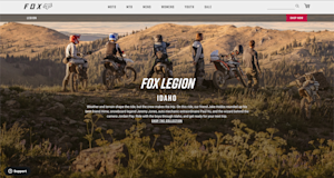 foxracing legion landing page