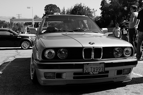 black and white bmw