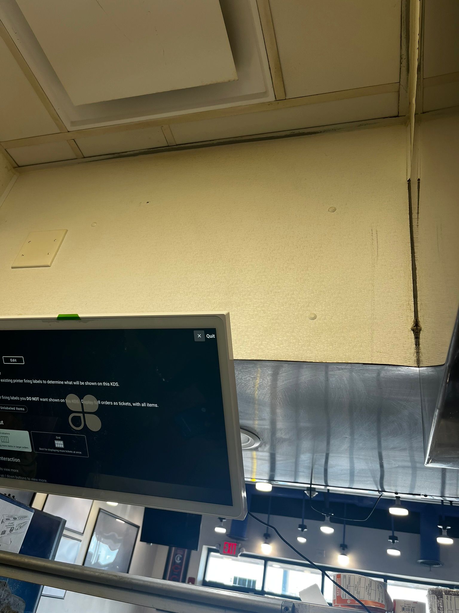 KDS Display Installation