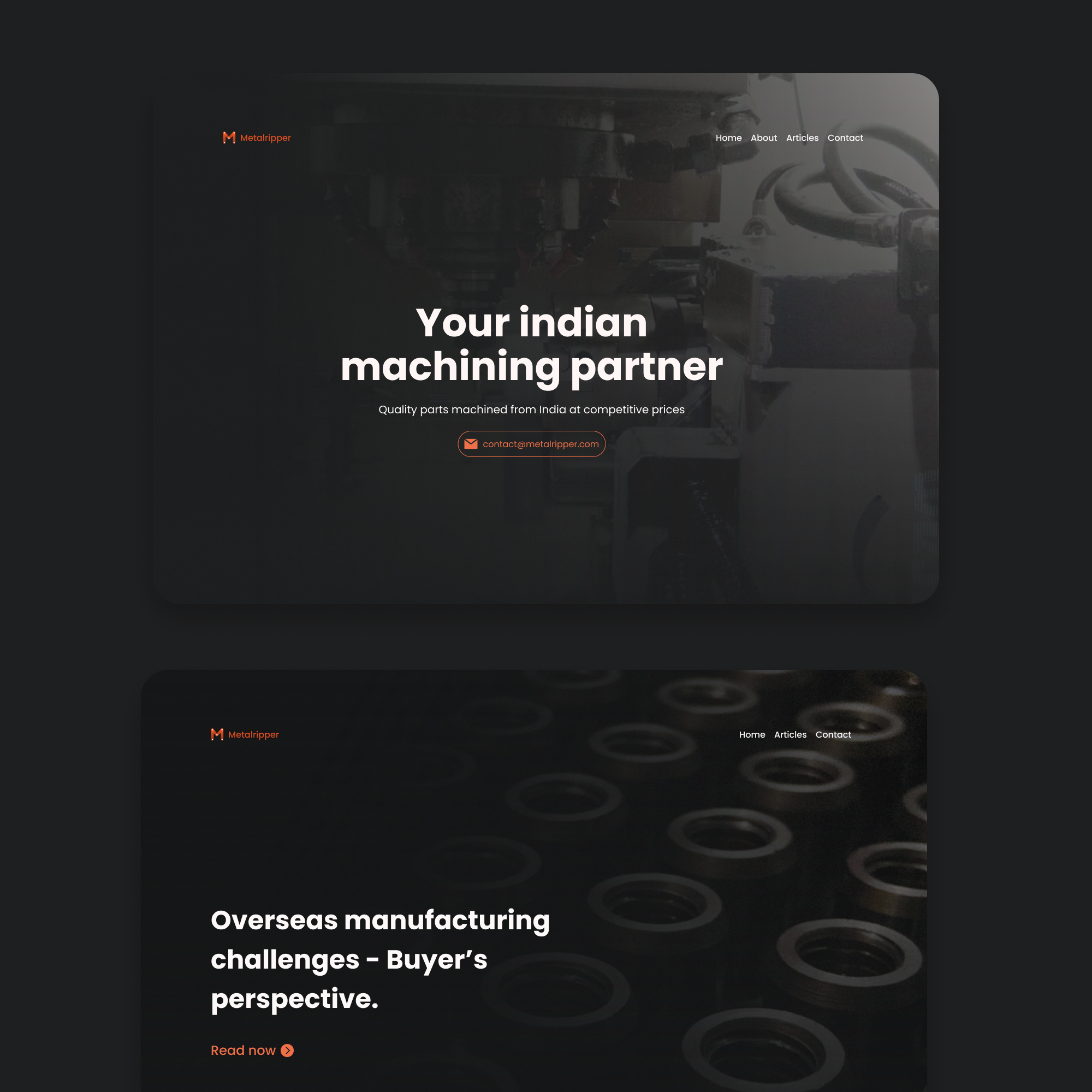MetalRipper Website Design--thumbnail