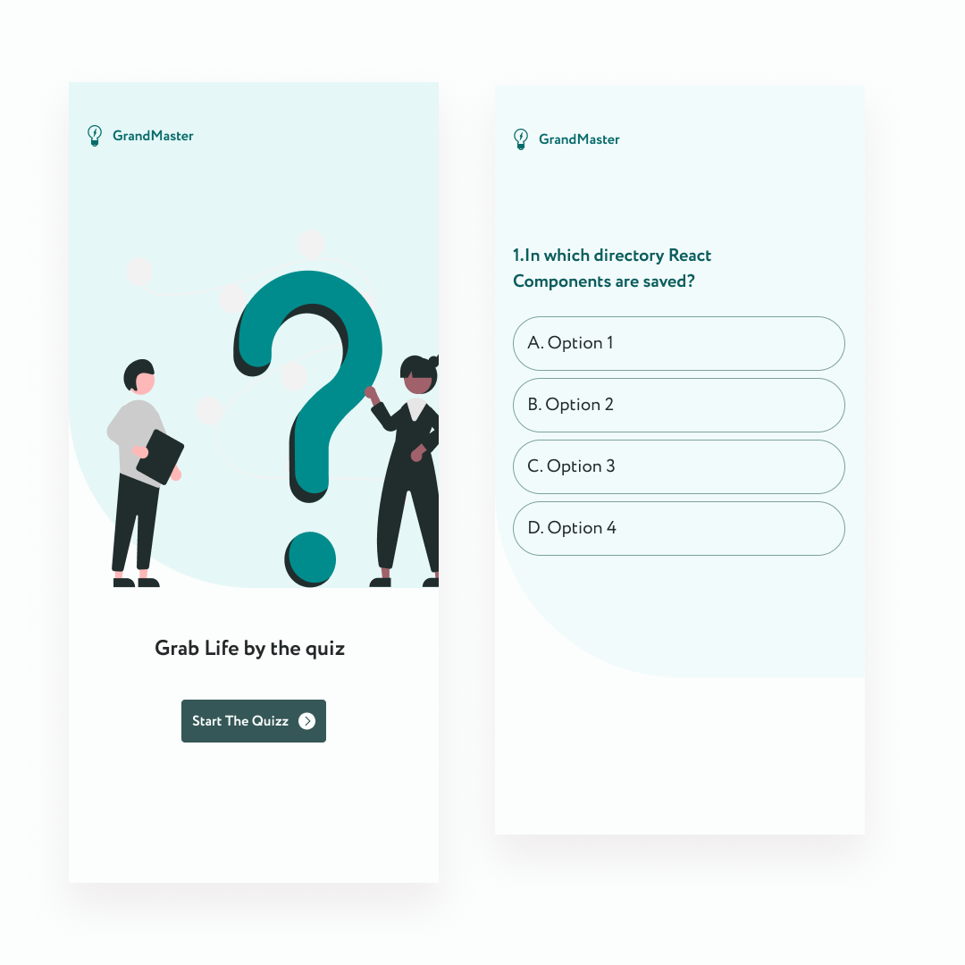 Quizz App website thumbnail