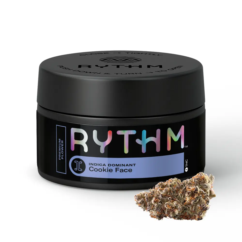 RYTHM-Flower-Indica-CookieFace-Black-Jar-3-5g
