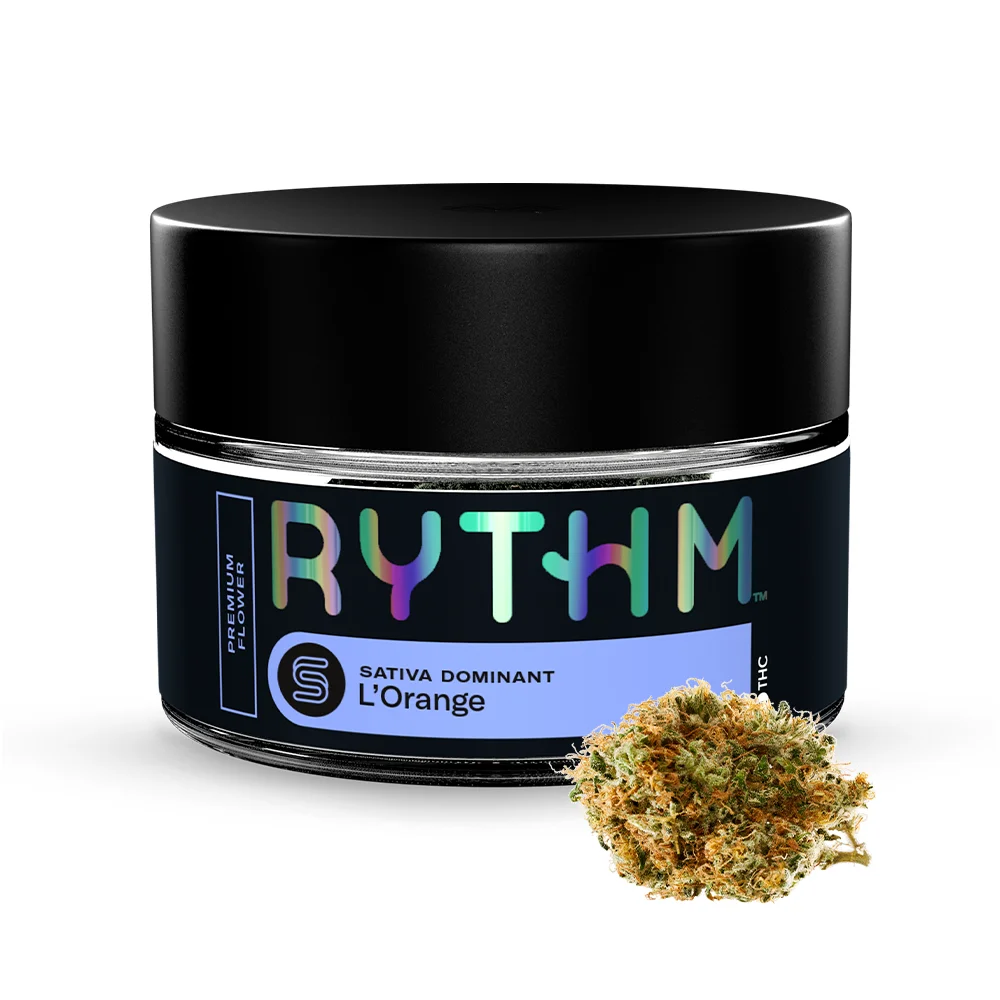 RYTHM-Flower-SATIVA-LOrange-Jar-3-5g-Img1