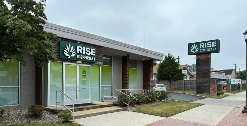 Licensed cannabis dispensary storefront in Maryland