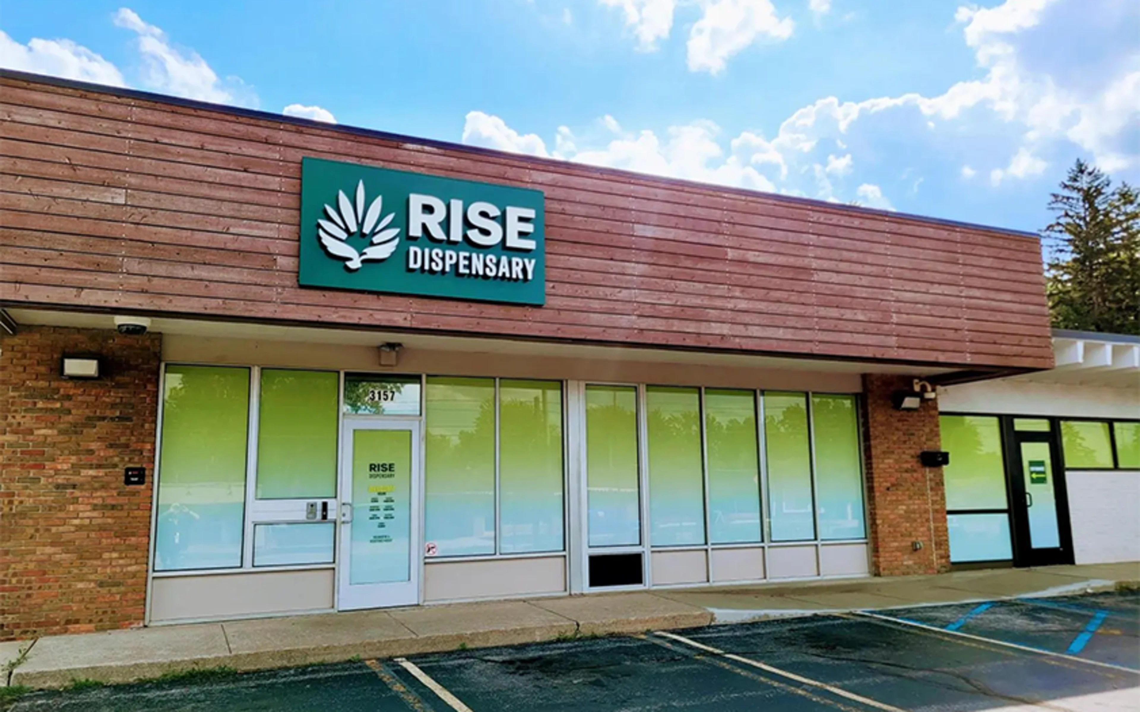 RISE cannabis dispensary Ohio storefront.