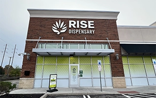 RISE cannabis dispensary Pennsylvania storefront.