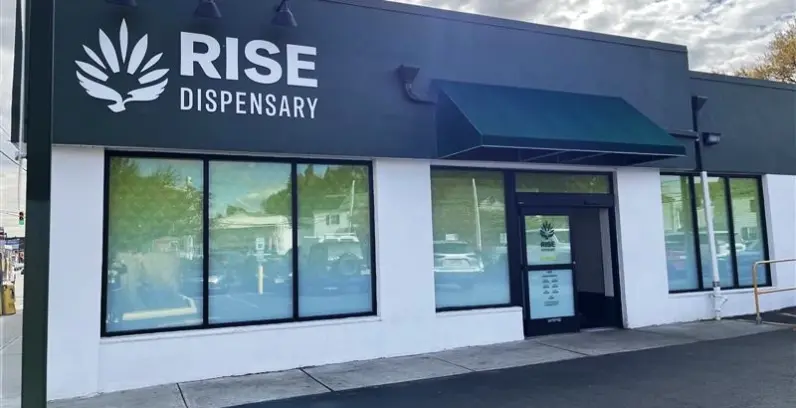RISE cannabis dispensary New Jersey storefront.