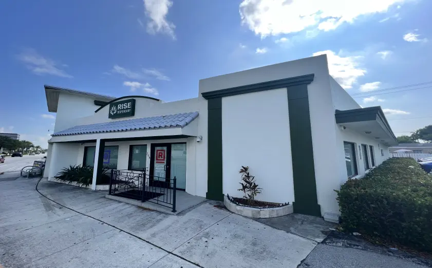 RISE cannabis dispensary Florida storefront.